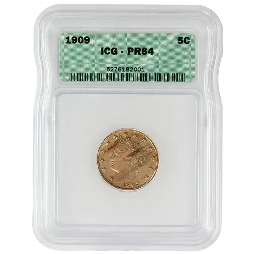 1909 Liberty Nickel Proof - ICG PR64