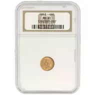 1853 $1 Gold Liberty - NGC MS61 - 007