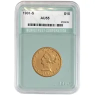 1901 S $10 Liberty Gold Eagle - Almost Uncirculated