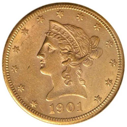 1901 $10 Liberty Gold Eagle - Almost Uncirculated