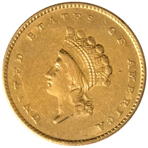 1854 $1 Gold Princess - Small Head - Extra Fine