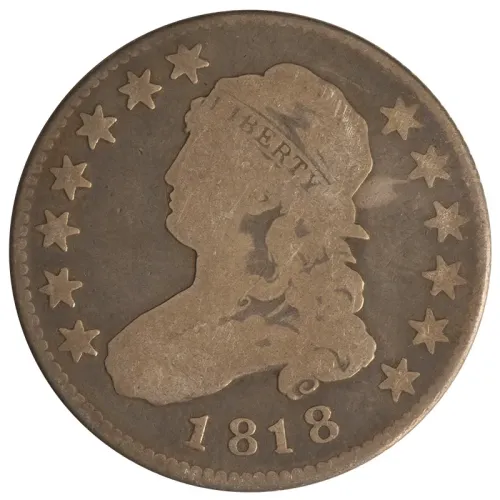 1818 Capped Bust Quarter - Good (G)