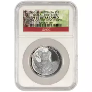 2015 Australia 1oz Silver Koala High Relief - NGC PF69