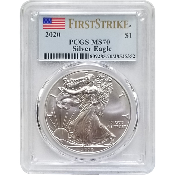 2020 American Silver Eagle - PCGS MS 70 First Strike - Buy And Sell